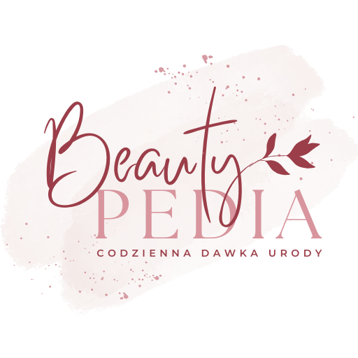 Logo Beauty Pedia na różowym tle, z napisem "Codzienna dawka urody".